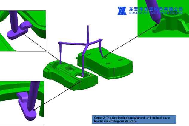 Plastic injection molding parts project not balanced runner.jpg