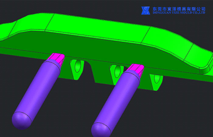 Snap button plastic injection molding parts gate type method.jpg