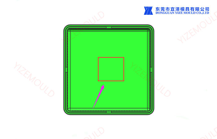 Add exhaust inserts in the middle of the PC plastic injection molding parts.jpg